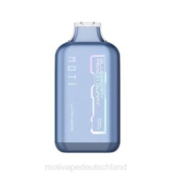 6L2V28 MOTI Ultra Einweg-Vaporizer (5 %, 6000 Züge) Blaubeer-Pfirsich-Gummi | MOTI vape review